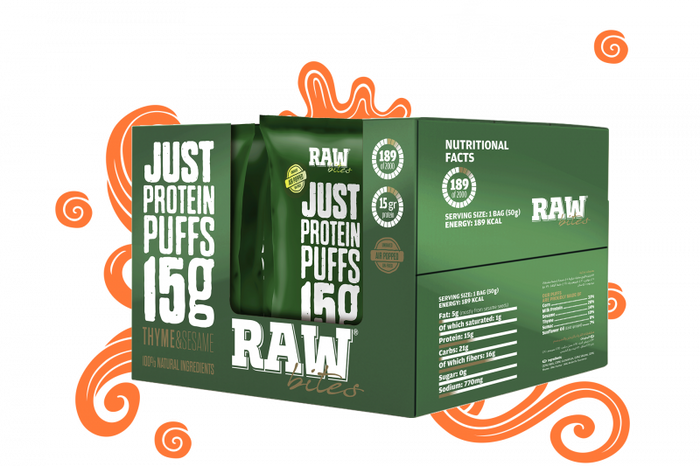 RAW BITES - THYME & SESAME PUFFS