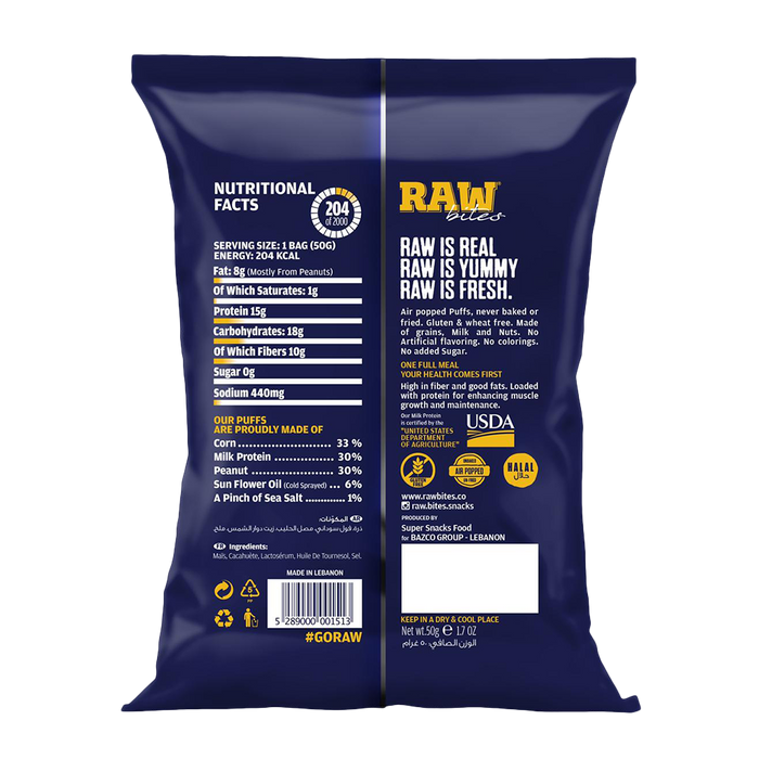 RAW BITES - PEANUT BUTTER PUFFS