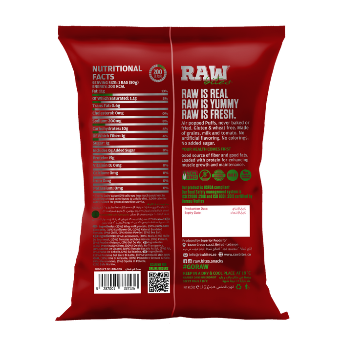 RAW BITES - SUNDRIED TOMATO & CHILLI